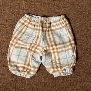 Burberry blue paid pants